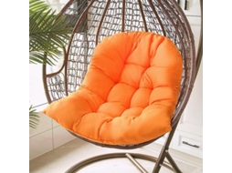 Cojin Para Cadeira De Ovo De Cesto - Almofada Para Rede De Jardim E Berço - Confortável E Resistente Uv Laranja