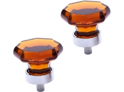 Puxadores De Porta Shineofi Em Liga Zinco E Cristal Maciço Fundido, 2 Peças, Estilo Europeu, Para Armários E Gavetas Uso