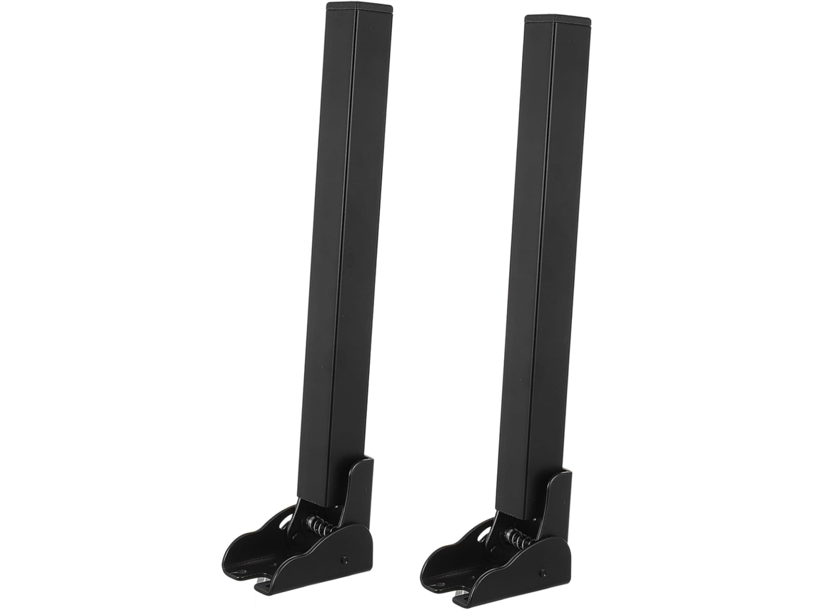 Conjunto De 2 Pés Dobráveis Aço Reforçado Para Sofá Cama Com Sistema Travamento Automático, Ideais Para Suporte De Sofás