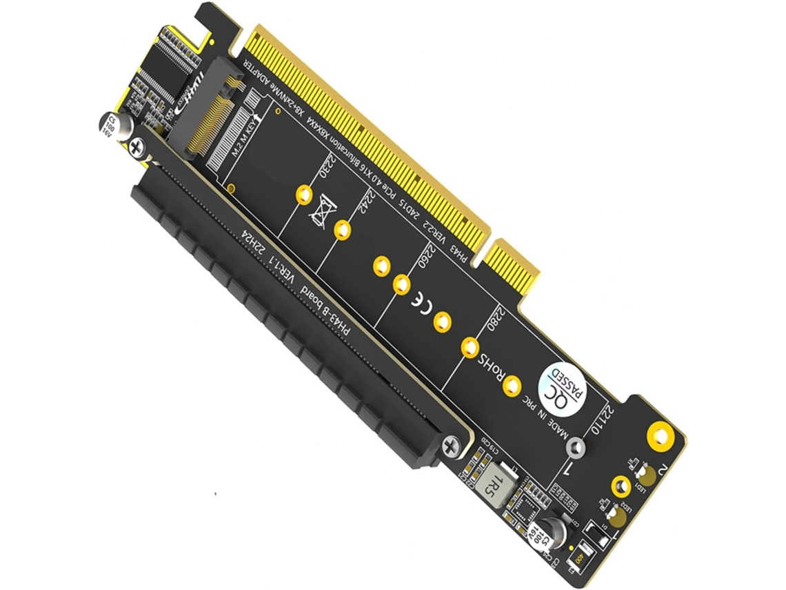 Duas Placas-mãe Com Slots Riser Nvme M Para Pcie 4.0 16x Pciexpress
