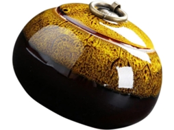 Pote De Cerâmica Ushobe Para Armazenamento Chá, 85g, Com Tampa Hermética, Design Portátil E Capacidade De 260ml, Ideal