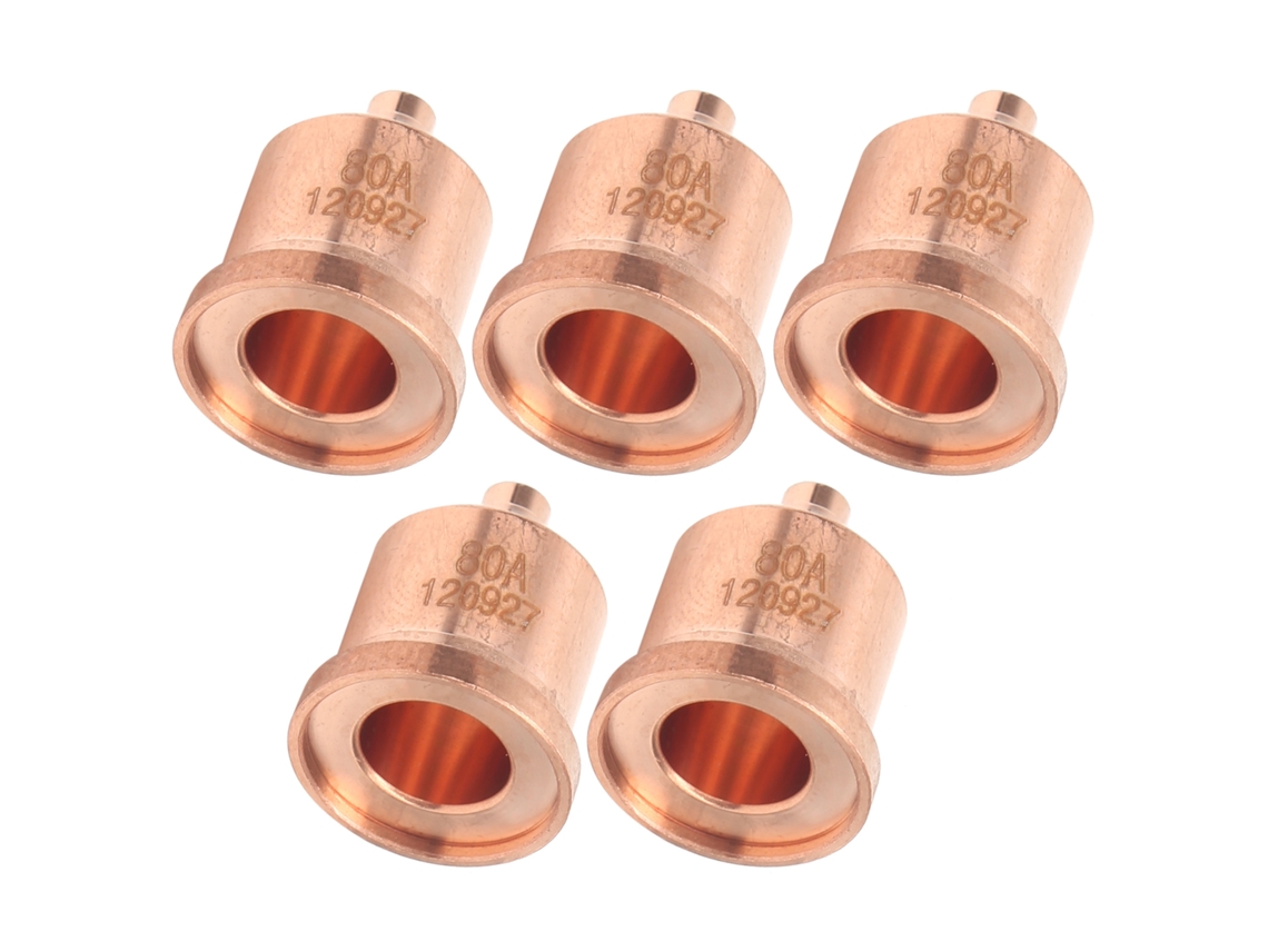 5 Peças De Bico De Cobre Vermelho De Plasma Para Torcha De Corte Acessórios De Equipamento De Soldagem 120927