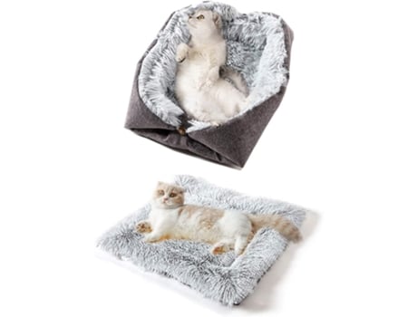 Sofá Cama 2 Em 1 Para Gatos Cinza Rnemitery (60x51cm)