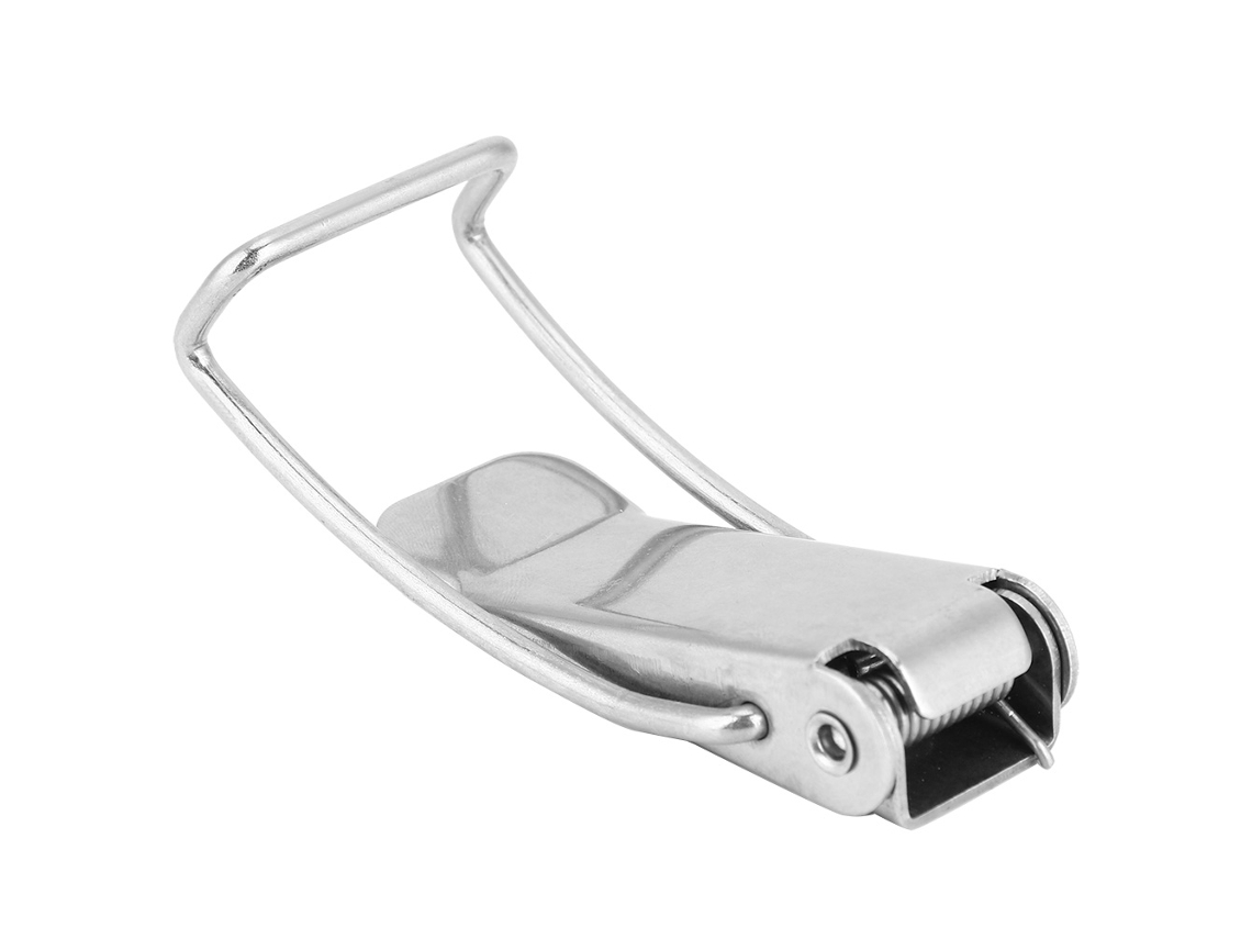 Fechos Com Trava De Mola Laxiscreed Para Tampas De Panelas Steamless, Nickel-iron Electroplating, Fácil De Usar E Resistente