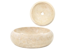 Vidaxl Lavatório 40x12 Cm Mármore Creme