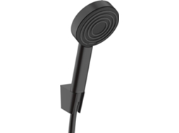 Conjunto De Suporte De Duche Hansgrohe Pulsify S 105 1jet Ecosmart, Com Mangueira De Duche De 125cm, 24307670, Cor Preto Mate