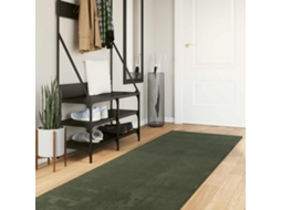 Vidaxl Tapete De Pile Médio, Macio E Lavável Huarte Verde Floresta