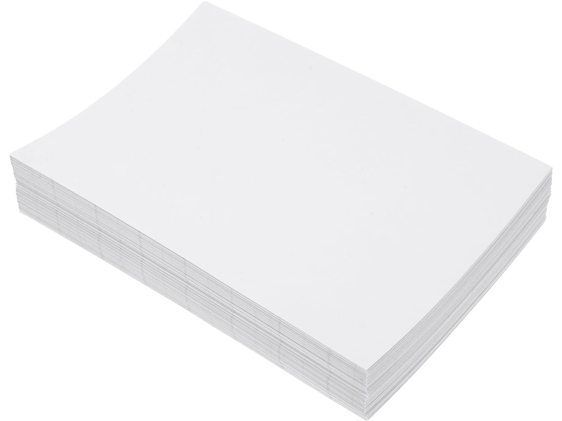 Collbath - Pacote com 100 folhas de laminado de PVC Fosco, 15 cm, dobradas em 6 partes, película protetora para impressão de documentos e fotos.
