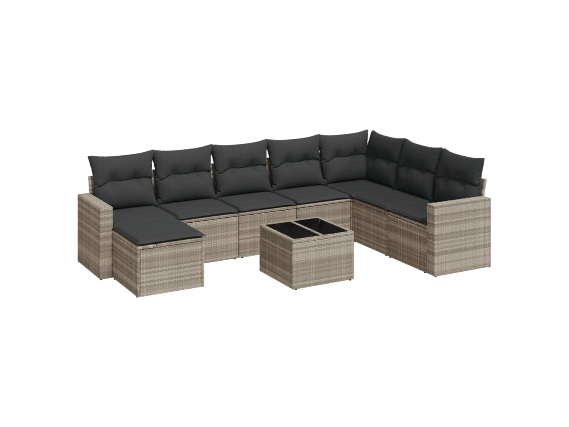 Garden Sofa Set, Garden Sofa Sets Vidaxl Cinzeto Rattan / Vime (n/a)