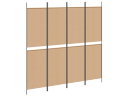 Maison Exclusive - Divisória De Quatro Painéis Bege 200 X 200 Cm Tecido