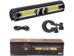 Farol De Bicicleta Led 2100 Lúmens Com Visor Lcd, Recarregável,
