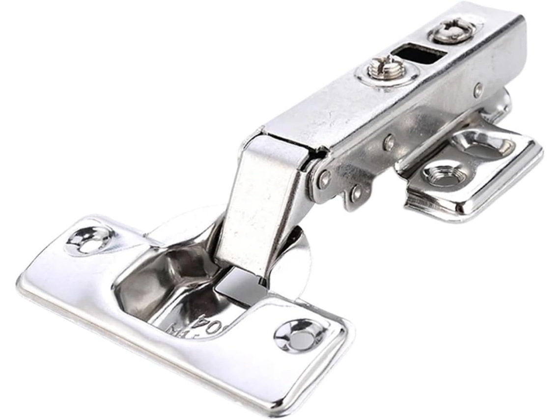 Conjunto De 4 Dobradiças Aço Inoxidável Para Armários, Com Fechamento Suave, Sistema Hidráulico E Amortecedor Para