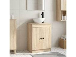 Vidaxl Gabinete De Banheiro Com Pia Carvalho Sonoma 54 X 35 X 83 Cm