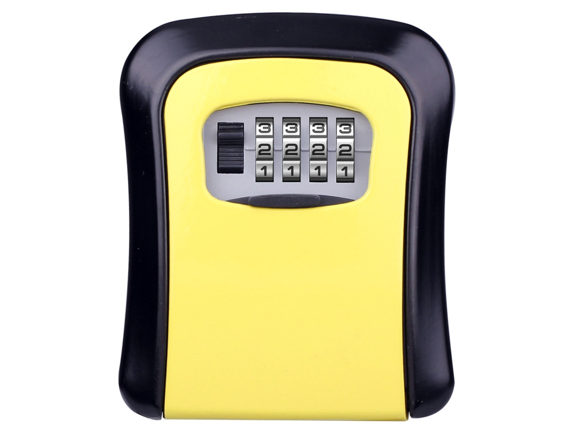 Cofre Chaves Eifson Montagem Segredo 4 Dígitos 8.5x3x6.2cm (amarelo)