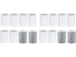 Conjunto De 16 Filtros Reposição Para Torneira, Incluindo 4 Fibra