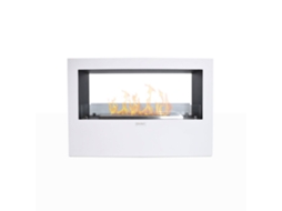 Lareira de bioetanol de chão  Giotto S White 100x30x70