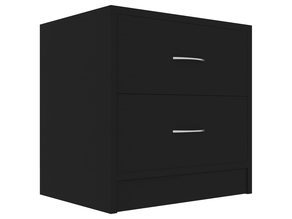 Mesa Cabeceira De Madeira Preto 40x30x40 cm MAISON EXCLUSIVE