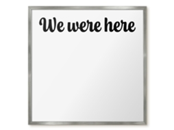 Magnetic Wall Board We Were Here For The Office Espelharte (50x50 Cm)