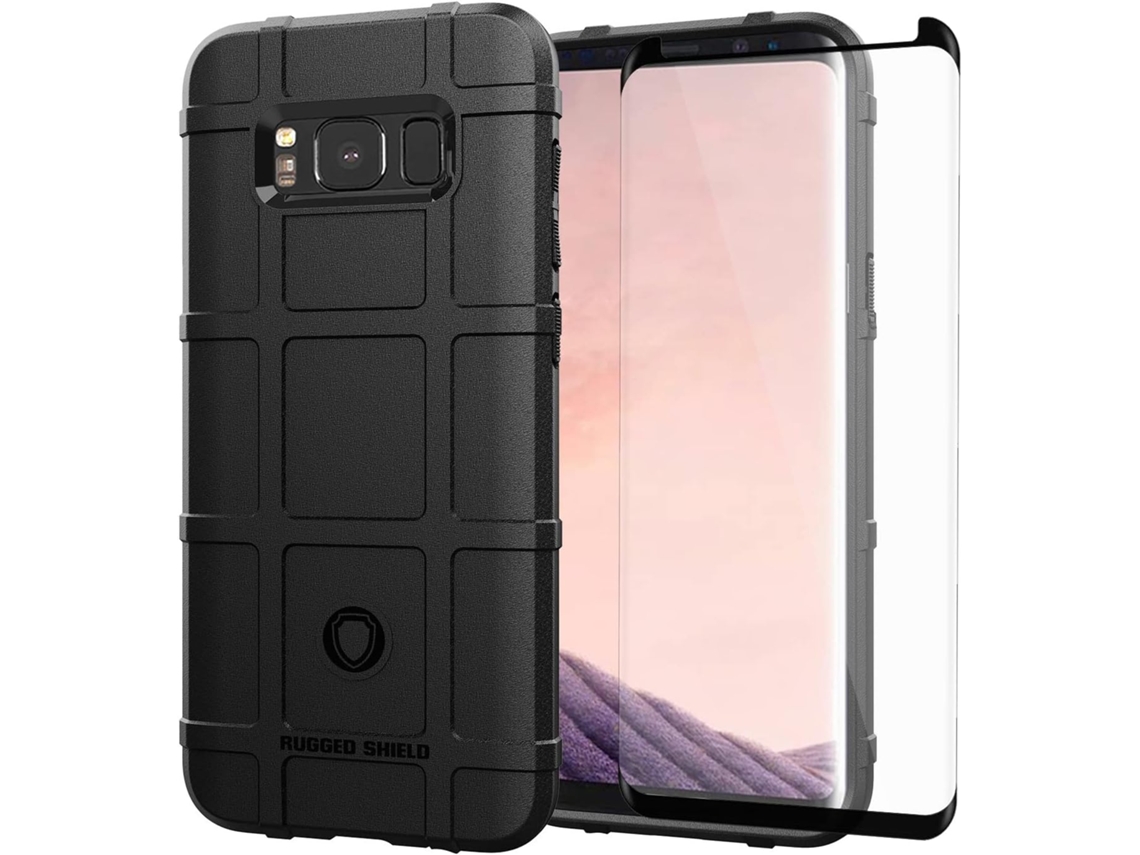 Capa Proteção Antichoque Para Samsung Galaxy S8 Hongwe. Vidro Temperado Verde