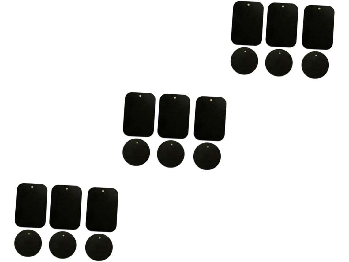 Conjunto De 48 Peças De Placas De Substituição Com Suporte Magnético Para Carros.