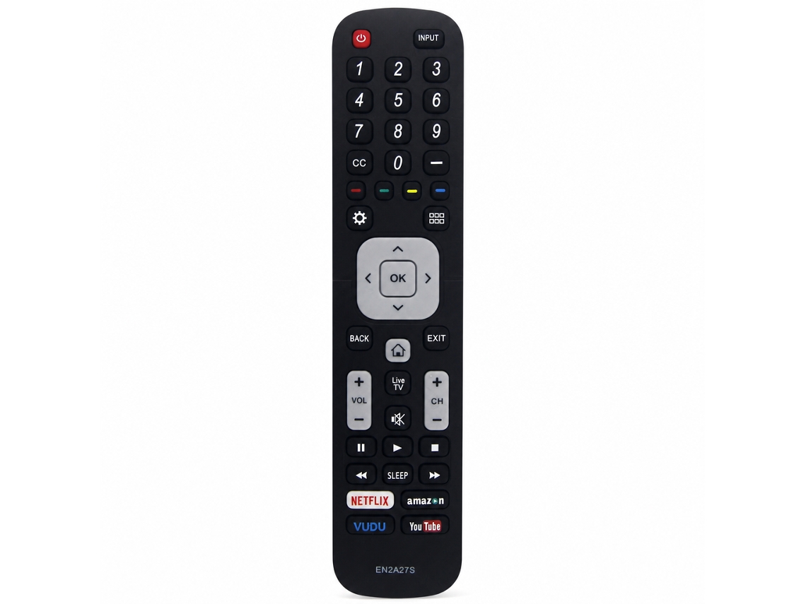 Comando À Distância Para Tv Compatível Com Hisense E Sharp, En2a27s, Sem Configuração