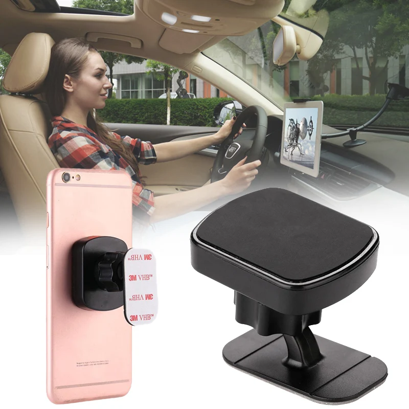 Suporte Magnético Universal Preto Para Celular Com Saída De Ar Para Carro (1 Unidade), 5 X 4,2 Cm, Compatível Com Carros.