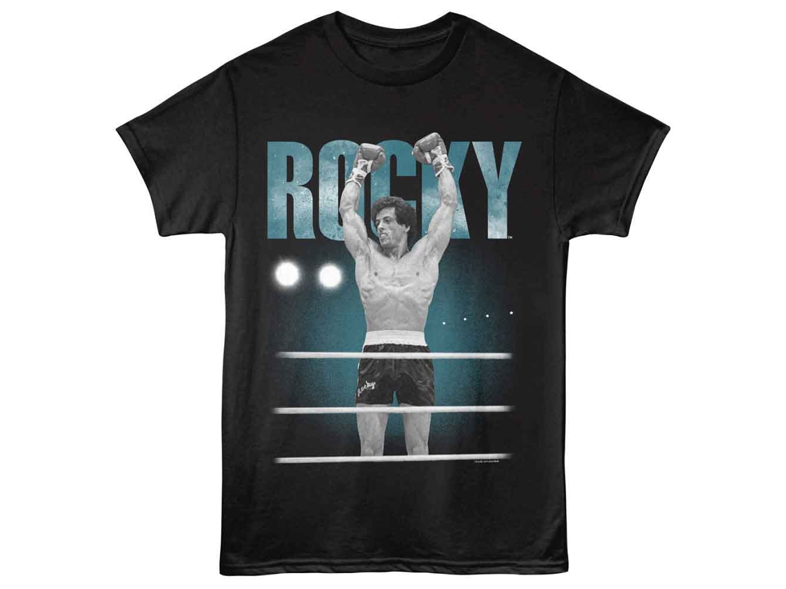 Rockinstone Rocky The Champ Black T-shirt Size:l