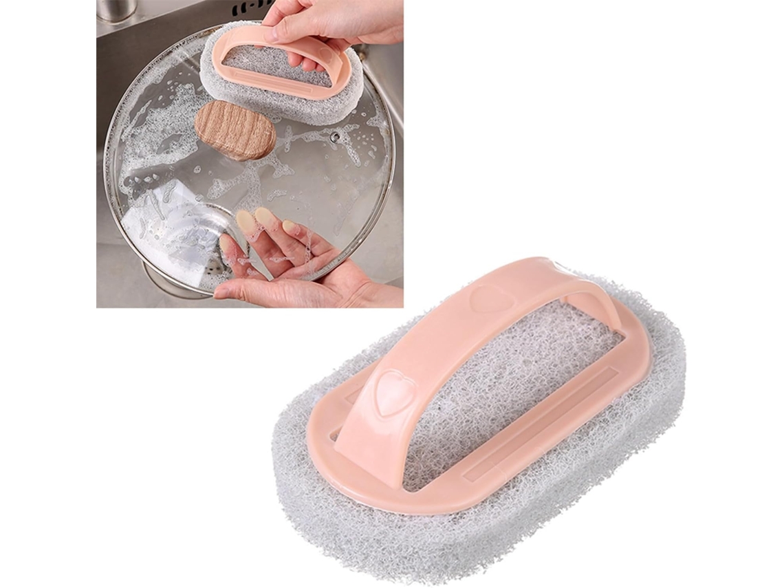 Escova De Limpeza Para Piscina, Esponja Cozinha, Plástico Com Cabo, 14 X 8 2 Cm