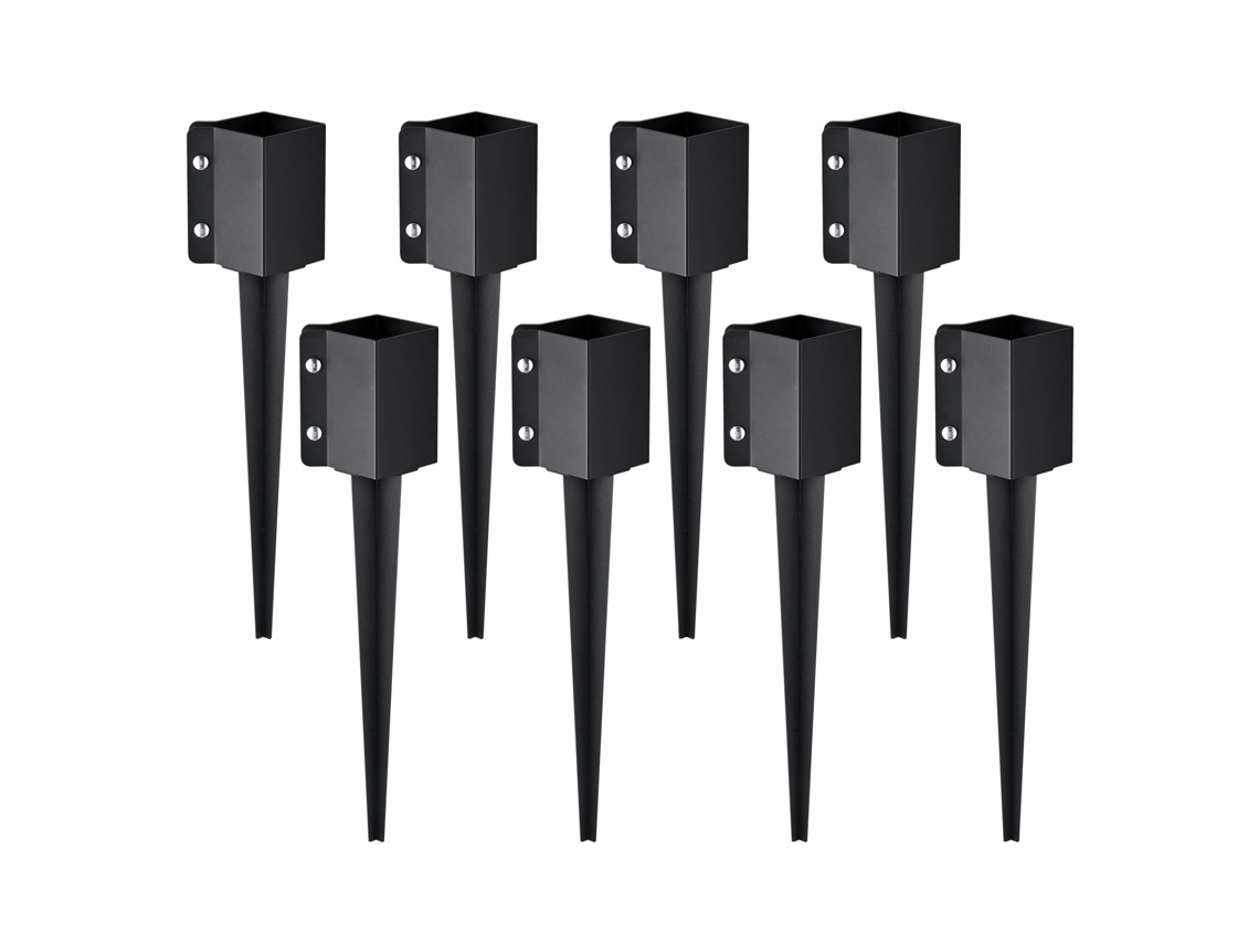 VEVOR Fence Post Anchor Ground Spike 8 Pack 24 X 4 X 4 em Estacas de Cerca de Metal