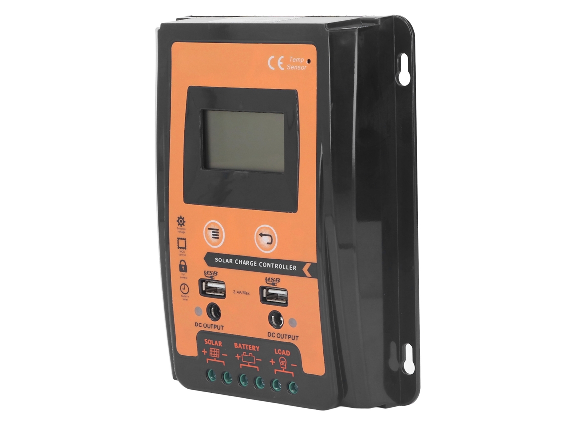 Controlador De Carga Solar Laxiscreed Com Gestão De Descarga E Saída Usb Dupla Para Energia Eficiente