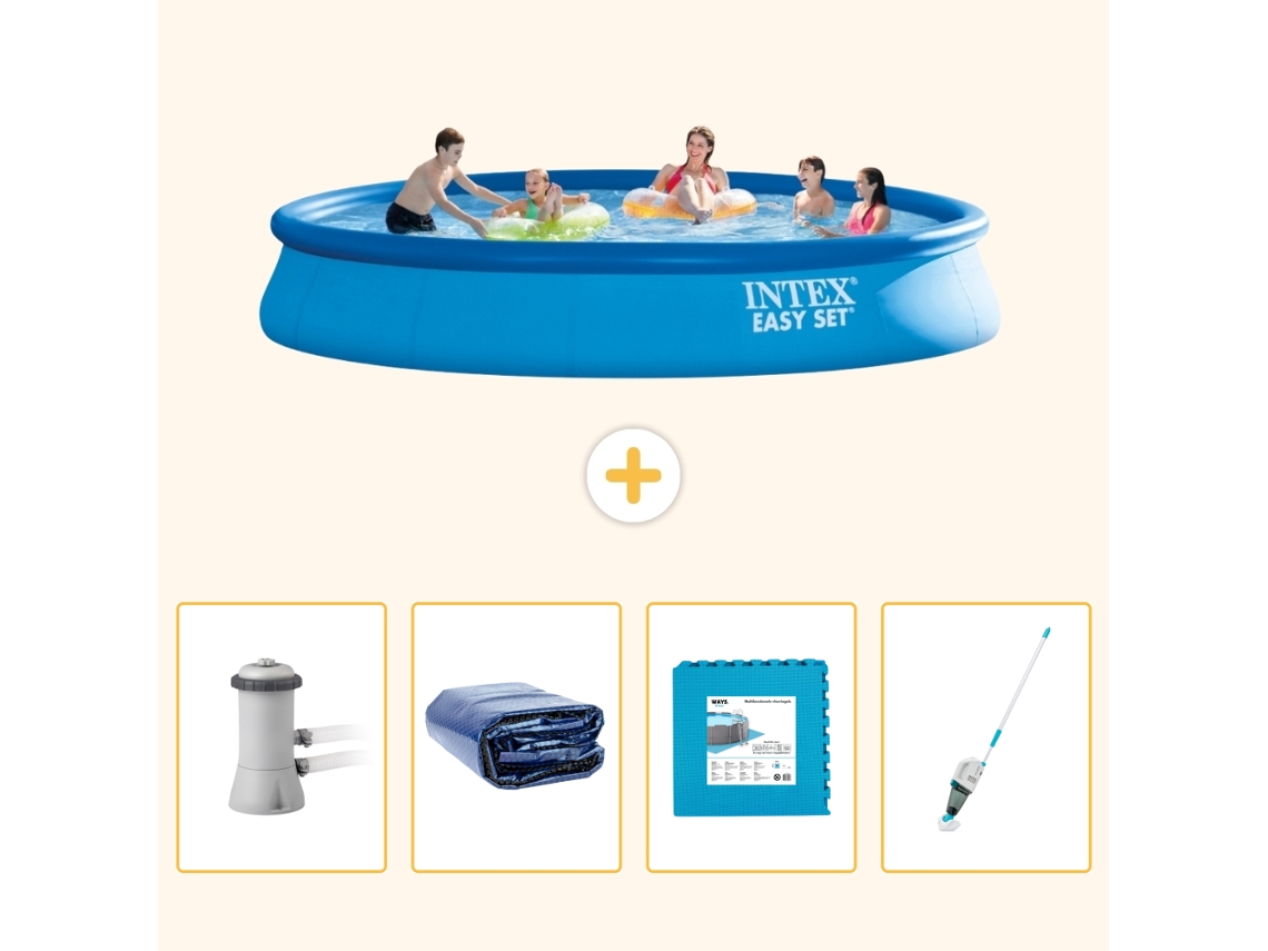 Intex Piscina Easy Set Redonda - 457x84 Cm - 5-peças S319