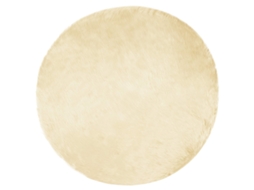 Conjunto 1 Tapete Vidaxl Creme Poliéster (ø 160 Cm)