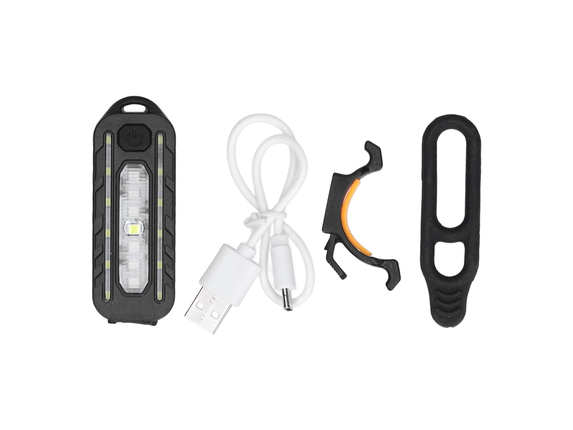 Lanterna Traseira de Bicicleta LED Recarregável USB IPX3 Resistente à Água com 5 Modos para Mountain Bike S/MARCA