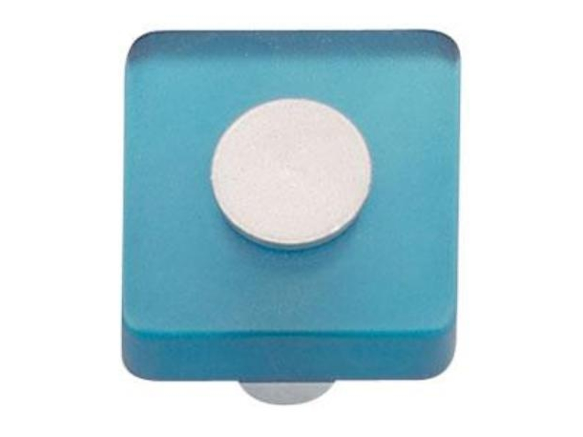 Pomo cuadrado metacrilato azul 621az