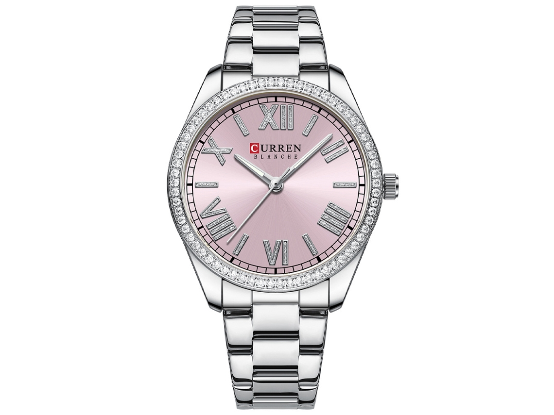 Relógio Feminino De Quartzo Com Pulseira De Aço, Design Simples, Numerais Romanos.