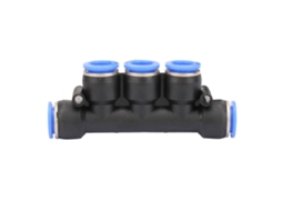 Laxiscreed Manifold Pneumático De 5 Válvulas Com Conexão Rápida Para Tubos De 12mm