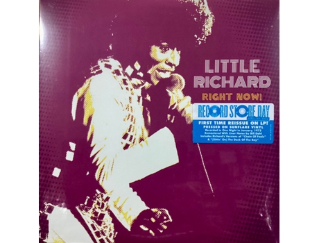 Little Richard Right Now! Vinil Amarelo Marmoreado Edição Limitada Rsd 2024