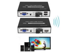 Laxiscreed Extensor De Sinal Vga Com Áudio Estéreo E Conexão Usb Para Melhor Proteção De Áudio E Vídeo