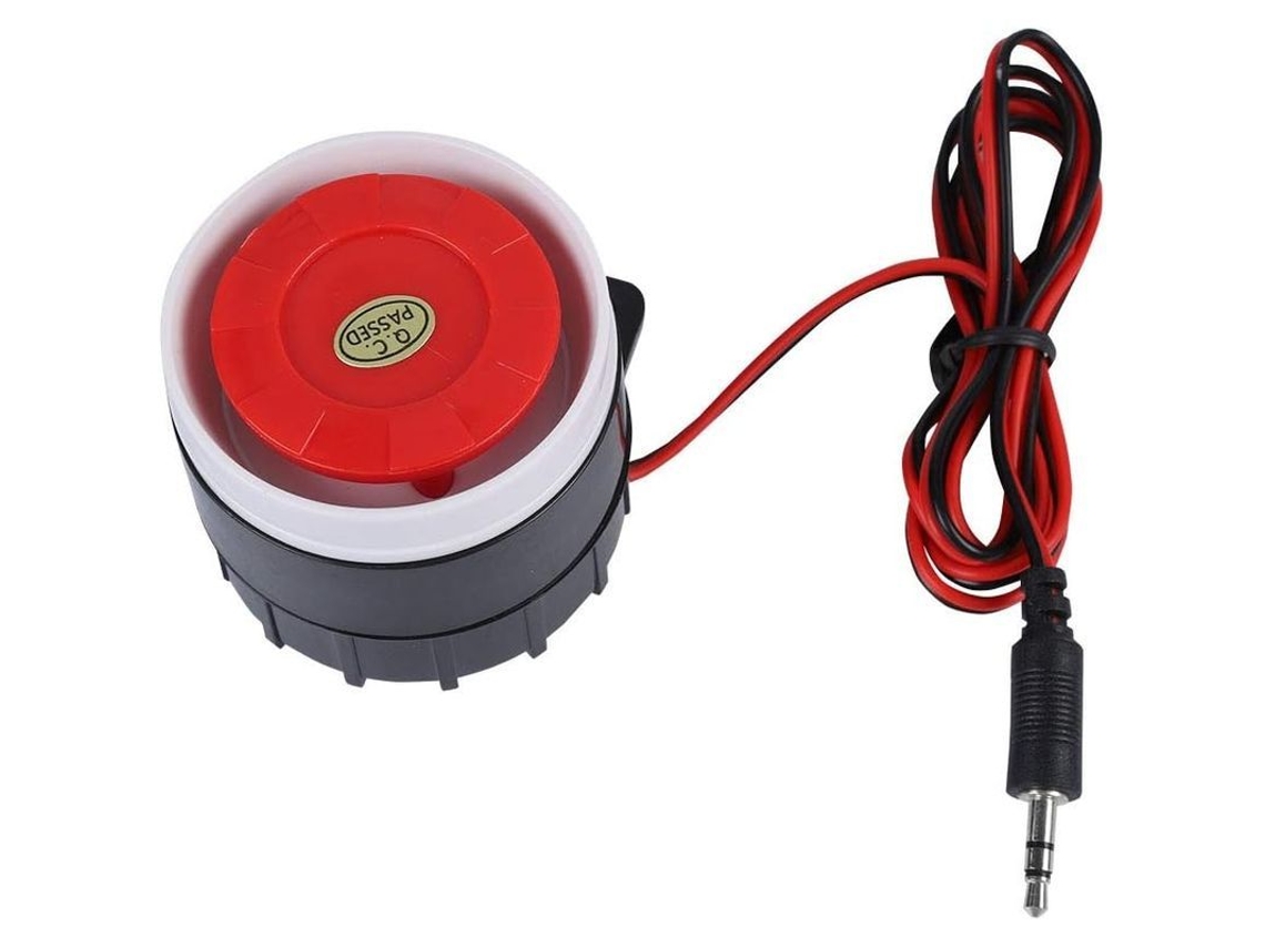 Sirena Mini de Cabo Vermelho, Sistema de Alarma 120db | S/MARCA