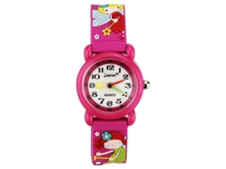 Jnew A335-86195 Relógio Infantil Fofo De Desenho Animado À Prova D'água Com Função De Hora E Movimento De Quartzo
