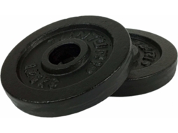 Conjunto de 2 Discos de Musculação TUNTURI 30 mm Preto (1.25kg)