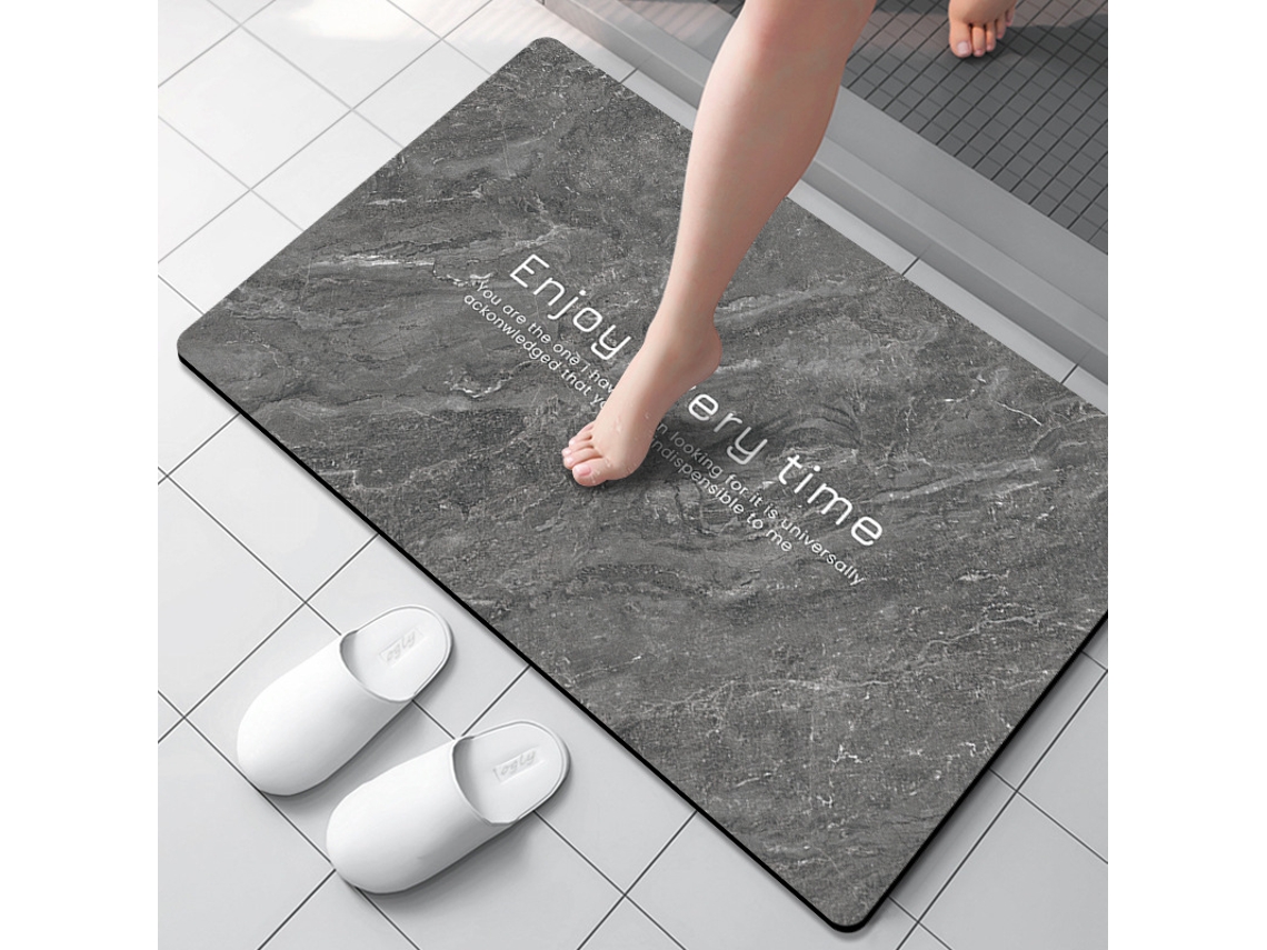 Tapetes de Banho Antiderrapantes Absorventes de Secagem Rápida para Decoração de Banheiro Padrão 1 EVELTEK 40x60CM