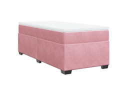 Cama com Molas/colchão 80x200 Cm Veludo Rosa MAISON EXCLUSIVE