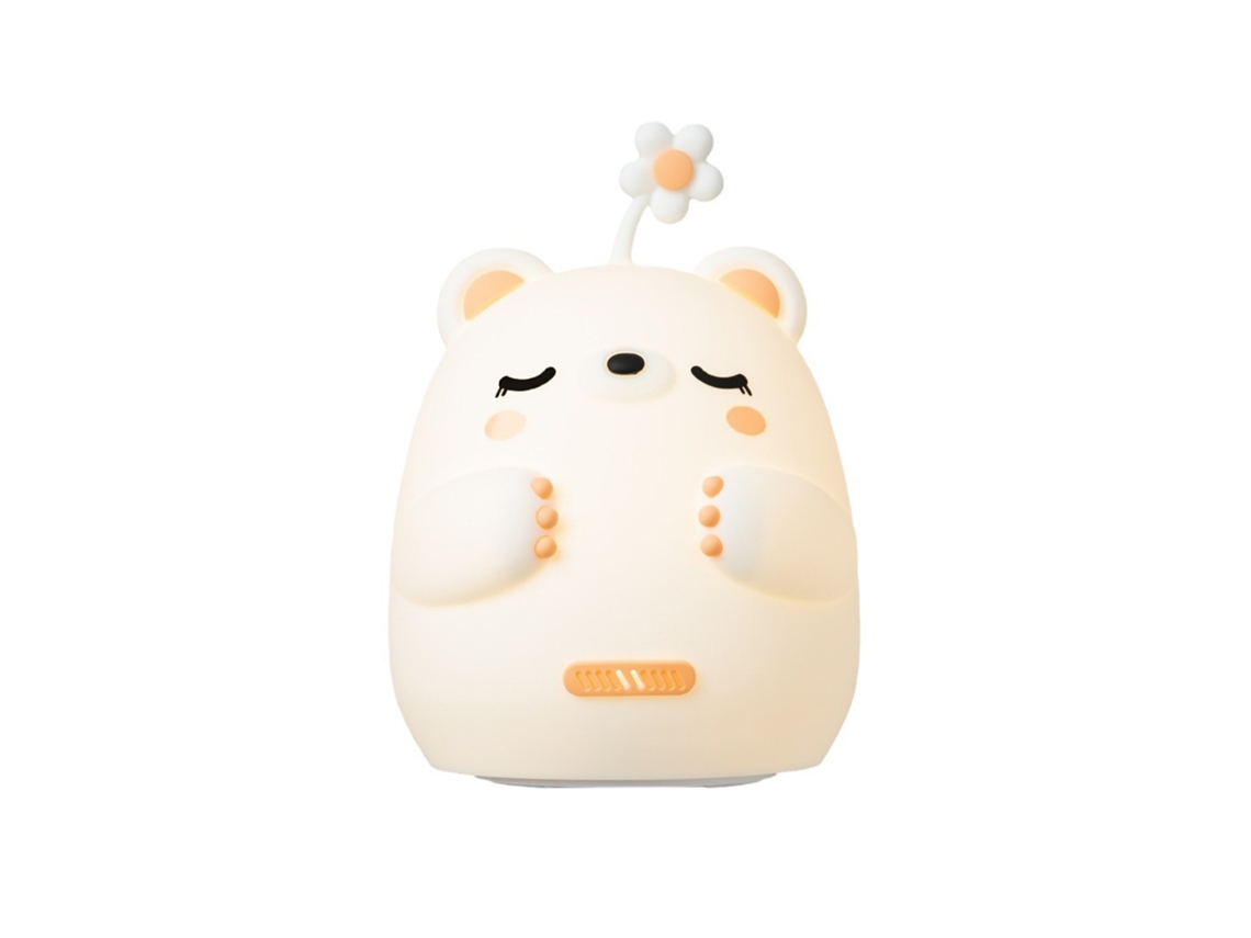 2026 lâmpada de Noite Urso de Abraço Silicone Desenho Animado Fofo Luz Fria/quente Brilho Baixo/alto Temporizador 30 Minutos