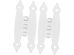 De Ferro Antigo Garneck Para Armário, 2 Peças, 3,5 Brancas, Com