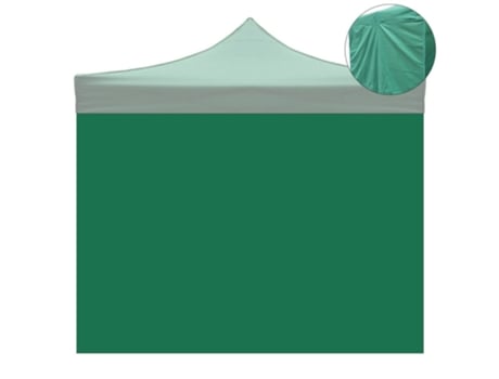 Cobertura Lateral Impermeável Verde 3X2M para Gazebo Dobrável 3X3M DIVINA GARDEN
