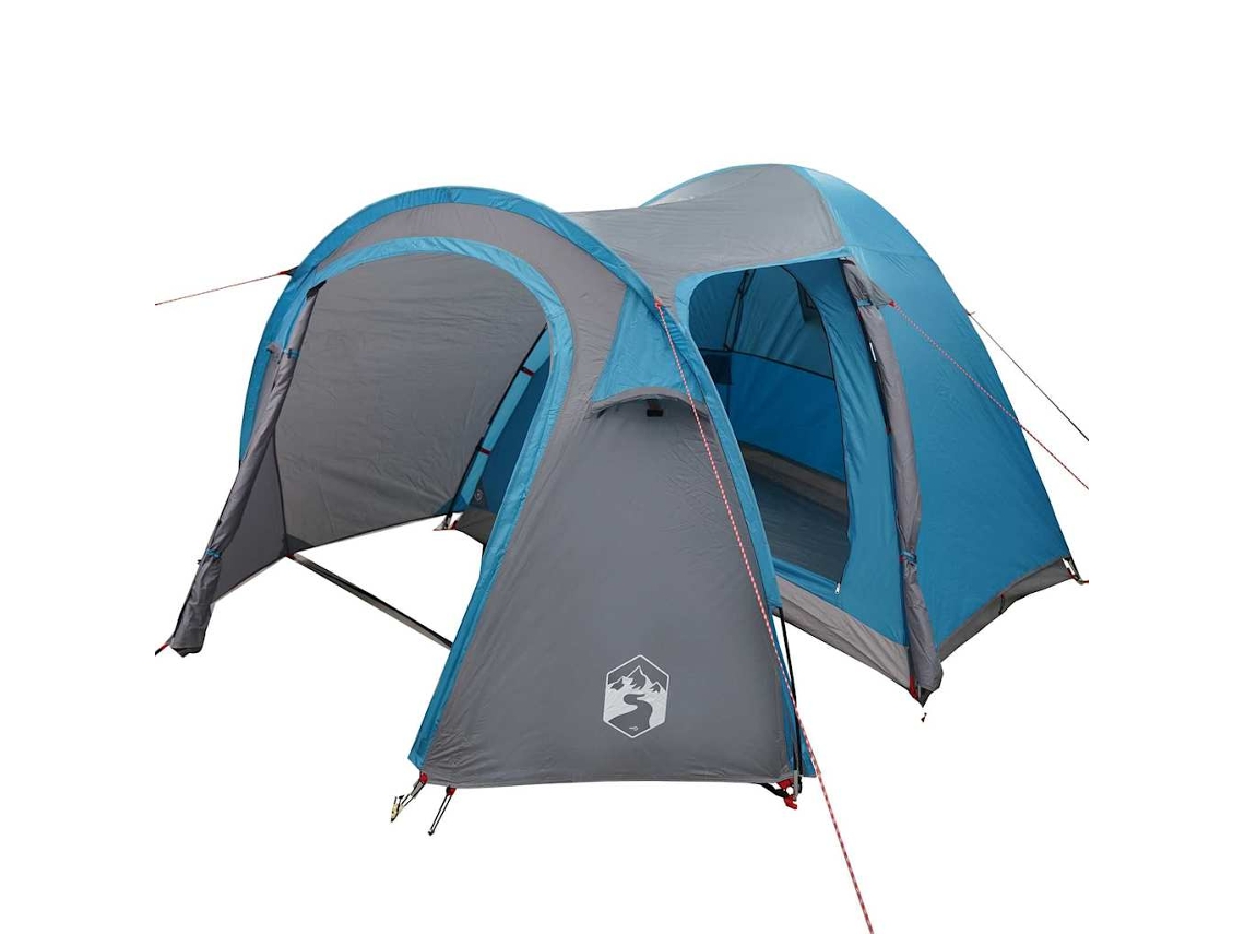 Conjunto 1 Barraca De Camping Vidaxl Azul Tafetá (384 X 254 X 170 Cm)