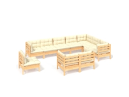 Garden Lounge Set, Garden Lounge Sets Vidaxl Creme Madeira De Pinho (n/a)