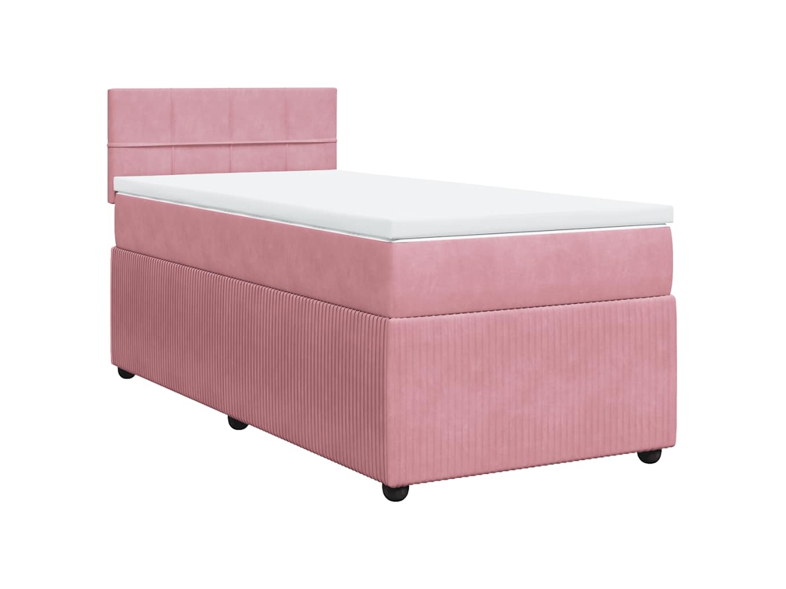 Box Spring Bed, Box Spring Beds Vidaxl Cor-de-rosa Veludo (80 X 200 Cm)