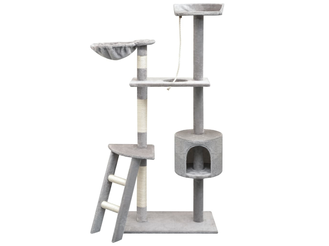 Vidaxl Árvore C/ Postes Arranhadores Sisal 150 Cm Cinzento